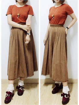 初橒Kumoomooさん（レディース・168cm）の夏コーディネート