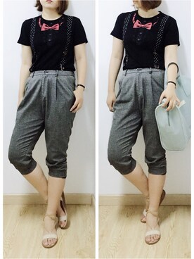 初橒Kumoomooさん(レディース・168cm)の夏コーディネート