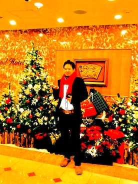 「BVLGARI（ブルガリ）のアイテム（ベルト）」を使った、SHOHEIさん（メンズ・165cm）の冬コーディネート