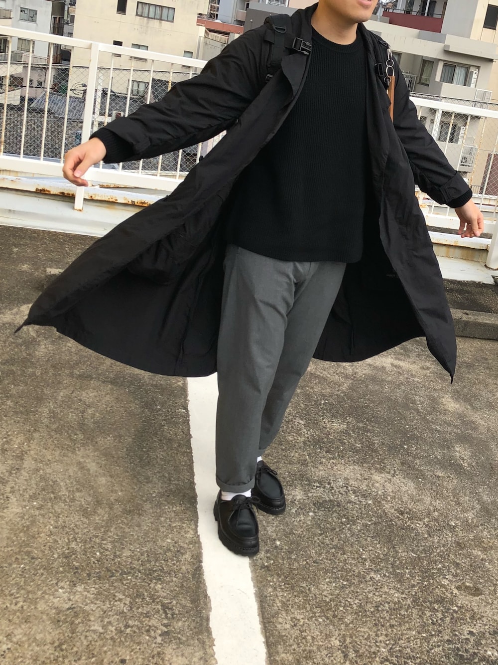 TEATORA ブラック トレンチコート