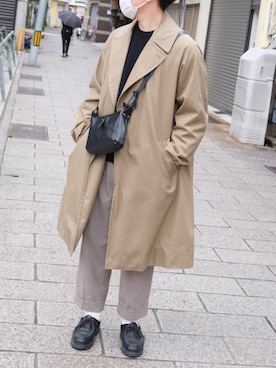 「COMOLI（コモリ）のアイテム（その他）」を使った、しゃちおさん（メンズ・172cm）の冬コーディネート