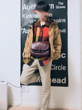 「アイテム（ブルゾン）」を使った、Yumeさん（メンズ・170cm・10代）の冬コーディネート