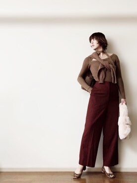 「VINTAGE（ヴィンテージ）のアイテム（パンプス）」を使った、kiraさん（レディース・167cm）の秋コーディネート