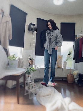 「無印良品（ムジルシリョウヒン）のアイテム（デニムジャケット）」を使った、kiraさん（レディース・167cm）の春コーディネート