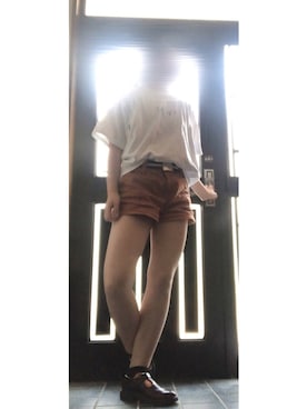 「B.L.U.E（ビーエルユーイー）のアイテム（シューズ）」を使った、ぽんさん（レディース・152cm）の秋コーディネート