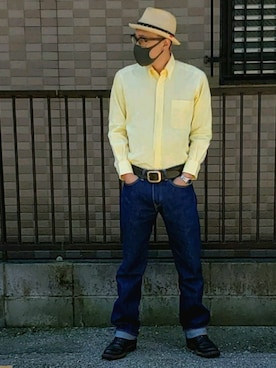 「IKE BEHAR（アイクベーハー）のアイテム」を使った、pu1004さん（メンズ・176cm）の春コーディネート