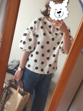 「Daniel Wellington（ダニエルウェリントン）の【Daniel Wellington】レザーバンド３６ＭＭ（アナログ腕時計）」を使った、かおさん（レディース・160cm）の夏コーディネート