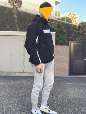 「Reebok（リーボック）のアイテム（その他アウター）」を使った、たけしさん（メンズ・174cm）の冬コーディネート