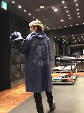 「HYSTERIC GLAMOUR（ヒステリックグラマー）のアイテム（モッズコート）」を使った、yamaguchi.fさん（メンズ・171cm）の秋コーディネート