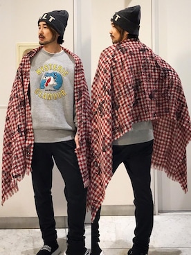 「コラボレーション」｜「アイテム（財布/小物）」を使った、yamaguchi.fさん（メンズ・171cm）の秋コーディネート