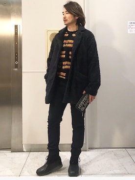 「クリスマス」｜「アイテム（財布/小物）」を使った、yamaguchi.fさん（メンズ・171cm）の冬コーディネート