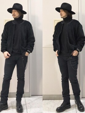 「インナーダウン」｜「アイテム（財布/小物）」を使った、yamaguchi.fさん（メンズ・171cm）の冬コーディネート
