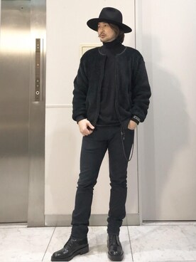 「タートル」｜「アイテム（その他アウター）」を使った、yamaguchi.fさん（メンズ・171cm）の冬コーディネート