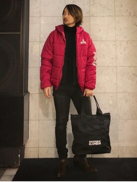 「タートル」｜「アイテム（ブルゾン）」を使った、yamaguchi.fさん（メンズ・171cm）の冬コーディネート