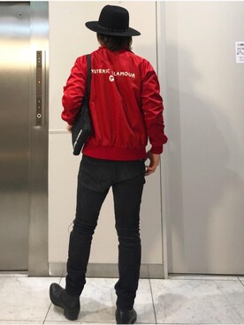 「バッグ」｜「アイテム（ナイロンジャケット）」を使った、yamaguchi.fさん（メンズ・171cm）の冬コーディネート