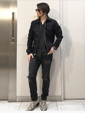 「G-SHOCK」｜「アイテム（ブーツ）」を使った、yamaguchi.fさん（メンズ・171cm）の春コーディネート