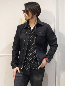 「G-SHOCK」｜「アイテム（デニムジャケット）」を使った、yamaguchi.fさん（メンズ・171cm）の春コーディネート