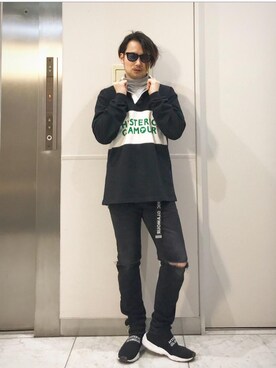 「タートル」｜yamaguchi.fさん（メンズ・171cm）の春コーディネート