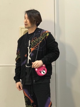 「アイテム（ポーチ）」を使った、yamaguchi.fさん（メンズ・171cm）の春コーディネート