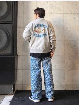 「ラガーシャツ」｜「アイテム（ブルゾン）」を使った、yamaguchi.fさん（メンズ・171cm）の春コーディネート