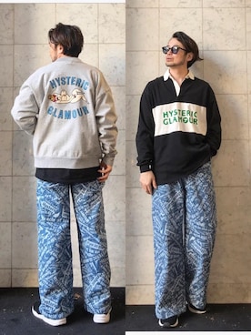 「ラガーシャツ」｜「アイテム（ブルゾン）」を使った、yamaguchi.fさん（メンズ・171cm）の春コーディネート