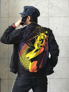 「G-SHOCK」｜「アイテム（キャスケット）」を使った、yamaguchi.fさん（メンズ・171cm）の春コーディネート