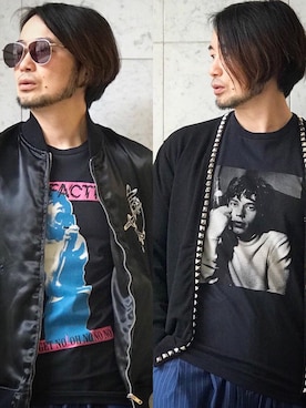 「コラボレーション」｜「アイテム（スカジャン）」を使った、yamaguchi.fさん（メンズ・171cm）の春コーディネート