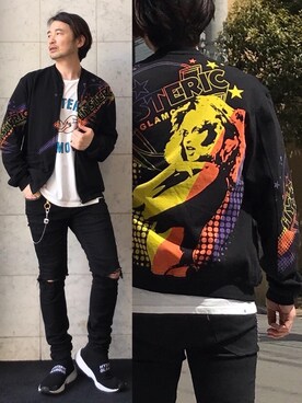 「スエット」｜「アイテム（ブルゾン）」を使った、yamaguchi.fさん（メンズ・171cm）の春コーディネート