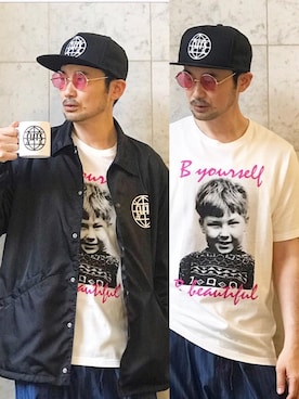 「コラボレーション」｜「アイテム（食器/キッチン）」を使った、yamaguchi.fさん（メンズ・171cm）の夏コーディネート
