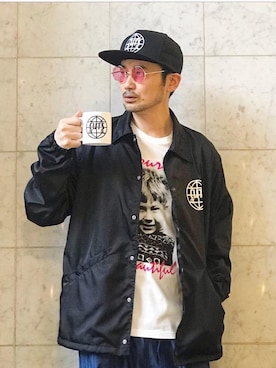 「コラボレーション」｜「アイテム（食器/キッチン）」を使った、yamaguchi.fさん（メンズ・171cm）の夏コーディネート