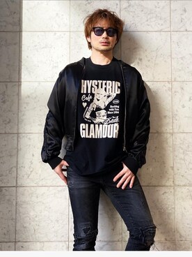 「スキニー」｜「アイテム（スカジャン）」を使った、yamaguchi.fさん（メンズ・171cm）の冬コーディネート