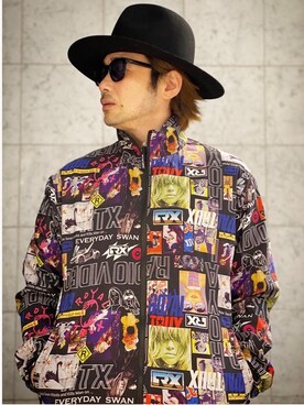 「コラボレーション」｜「アイテム（ナイロンジャケット）」を使った、yamaguchi.fさん（メンズ・171cm）の春コーディネート