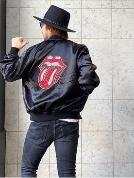 「HYSTERIC GLAMOUR（ヒステリックグラマー）のアイテム（スカジャン）」を使った、yamaguchi.fさん（メンズ・171cm）の春コーディネート