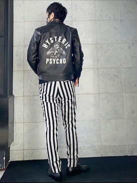 「コラボレーション」｜「アイテム（その他アウター）」を使った、yamaguchi.fさん（メンズ・171cm）の冬コーディネート