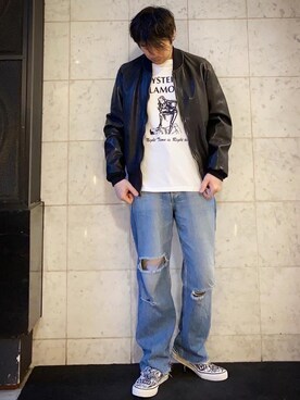 「でにむ」｜「アイテム（スリッポン）」を使った、yamaguchi.fさん（メンズ・171cm）の春コーディネート