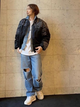 「HYSTERIC GLAMOUR（ヒステリックグラマー）のアイテム（MA-1）」を使った、yamaguchi.fさん（メンズ・171cm）の秋コーディネート