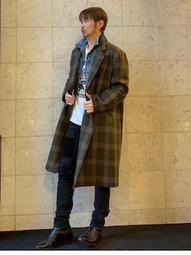 「スキニー」｜「アイテム（その他アウター）」を使った、yamaguchi.fさん（メンズ・171cm）の秋コーディネート