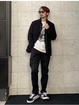 「ロンt」｜「アイテム（その他アウター）」を使った、yamaguchi.fさん（メンズ・171cm）の冬コーディネート