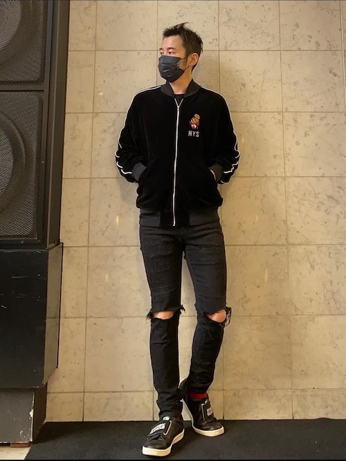 ヒステリックグラマー FLAMING YOUTH ジャンパー FLAMING YOUTH刺繍 スカジャン|HYSTERIC GLAMOUR MEN | HYSTERIC
