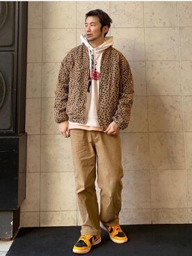 「ペインターパンツ」｜「アイテム（その他アウター）」を使った、yamaguchi.fさん（メンズ・171cm）の冬コーディネート