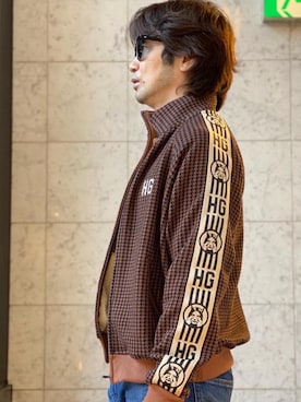 「アイテム（その他アウター、ブラウン系）」を使った、yamaguchi.fさん（メンズ・171cm）の秋コーディネート