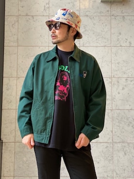 「ワーク」｜「アイテム（ブルゾン）」を使った、yamaguchi.fさん（メンズ・171cm）の春コーディネート