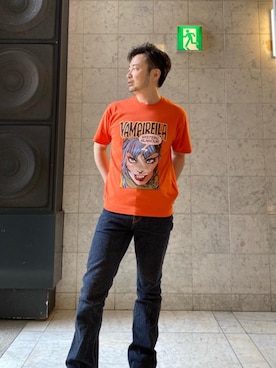 専用【人気コラボ】VAMPIRELLA/CAUGHT DEMONS Tシャツ HYSTERIC GLAMOUR(ヒステリックグラマー) / 23SS/VAMPIRELLA