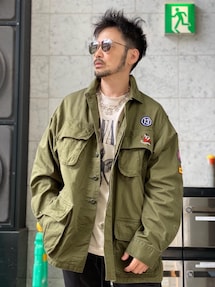 ヒステリックグラマー MAIDEN LOGO刺繍 ファティーグジャケット M HYSTERIC GLAMOUR（ヒステリックグラマー）の「MAIDEN LOGO刺繍