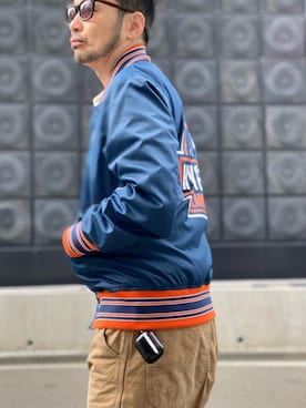 「ペインターパンツ」｜「アイテム（ブルゾン）」を使った、yamaguchi.fさん（メンズ・171cm）の秋コーディネート