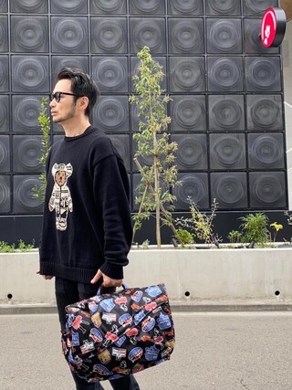 HYSTERIC POST メッセンジャーバッグ ブラック