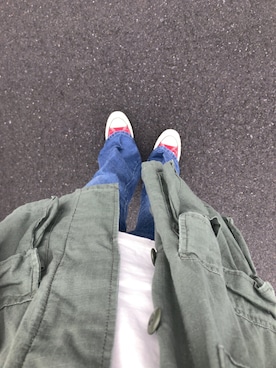 「FRAMeWORK（フレームワーク）のアイテム（ミリタリージャケット）」を使った、miiiさん（レディース・154cm）の秋コーディネート