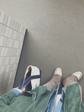 「FRAMeWORK（フレームワーク）のアイテム（ミリタリージャケット）」を使った、miiiさん（レディース・154cm）の春コーディネート