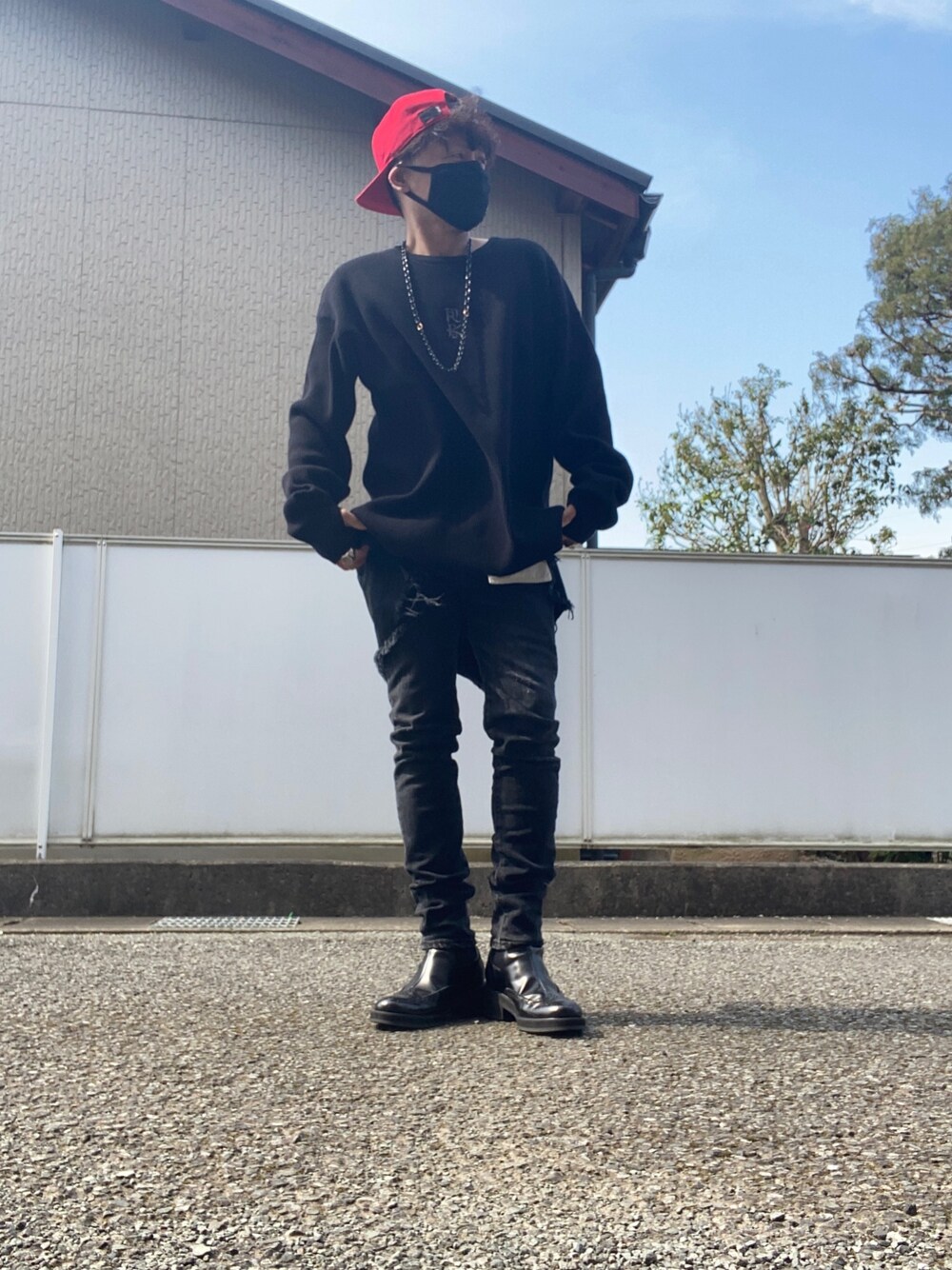 パンツ glamb Jenny denim layered design pants glamb（グラム）の「Jenny denim / ジェニーデニム（デニム