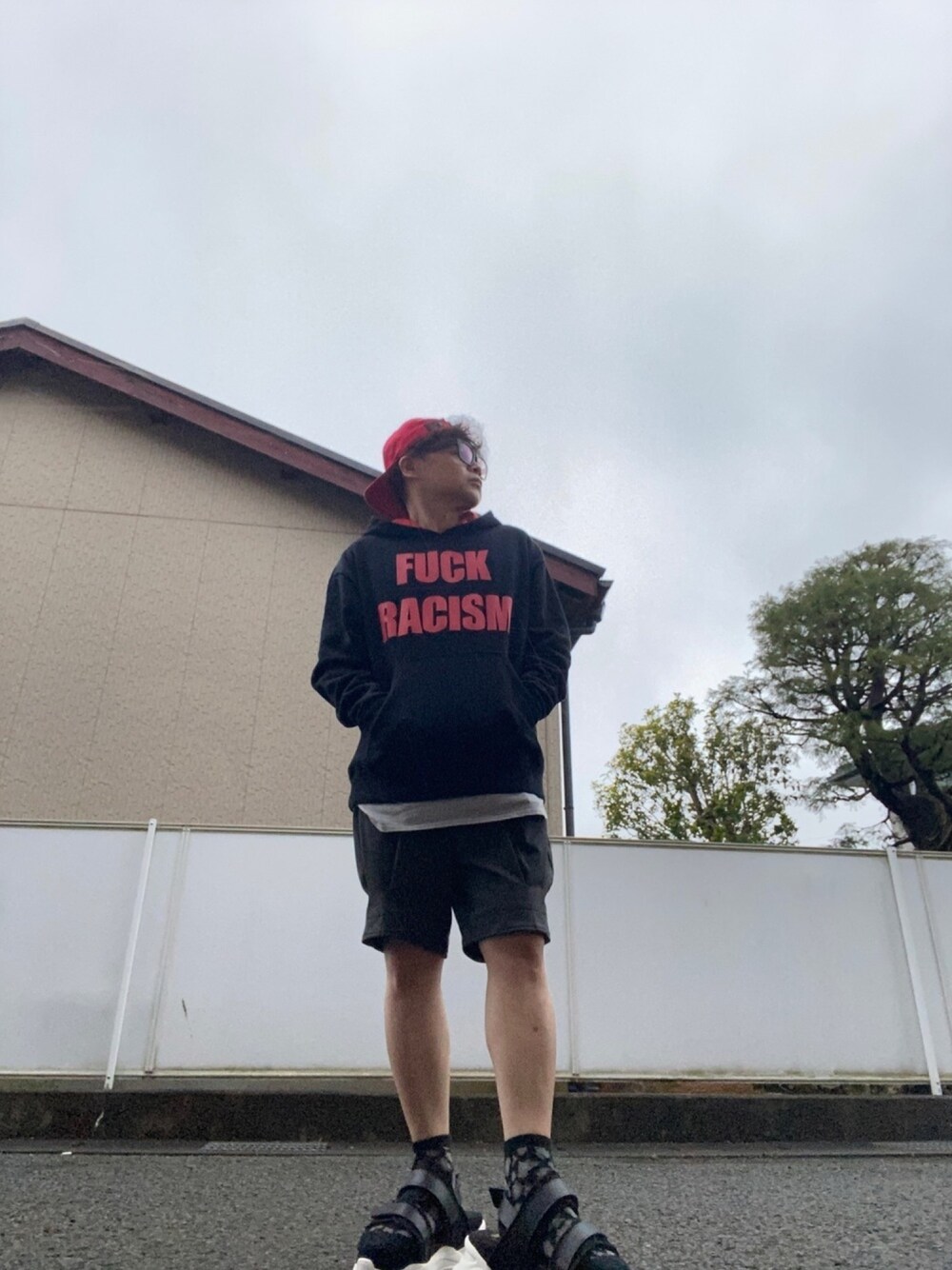 glamb（グラム）の「Black hoodie with Nobuaki Kaneko / ブラック